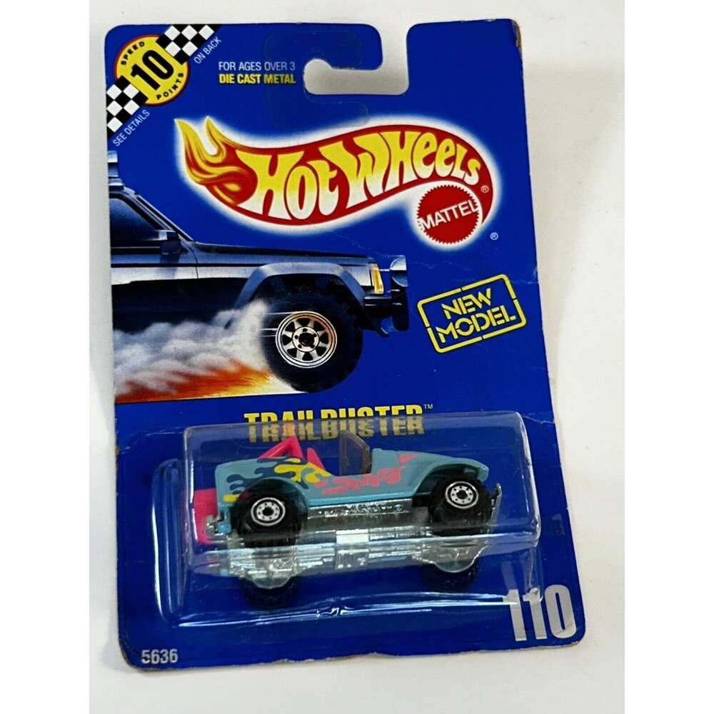 Hot Wheels New Model Trailbuster #110 Teal Very Nice Condition!